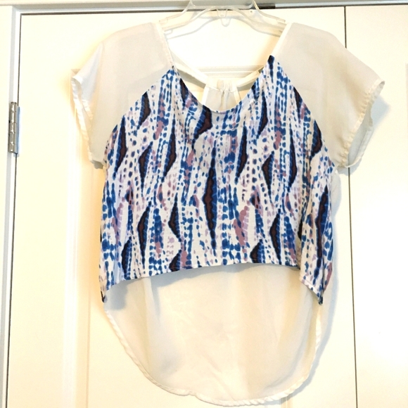 High low mesh top - Picture 1 of 3